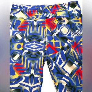 Lularoe TC blue,white, red geometric leggings. NWT . From OG designer Patrick